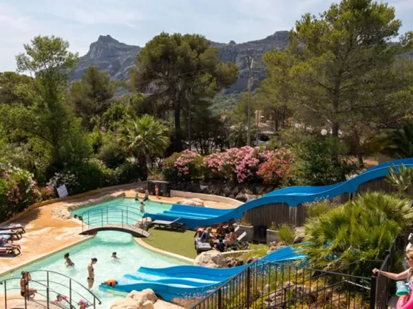 Complesso di piscine del campeggio Roan Domaine de la Noguière.