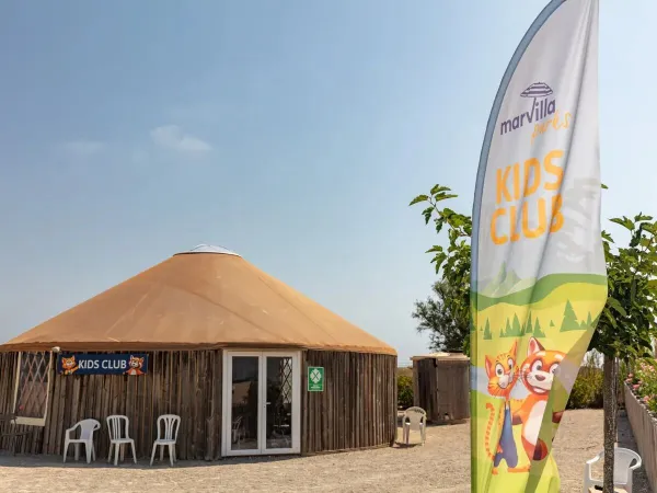 Il Kids Club del campeggio Roan Les Dunes.